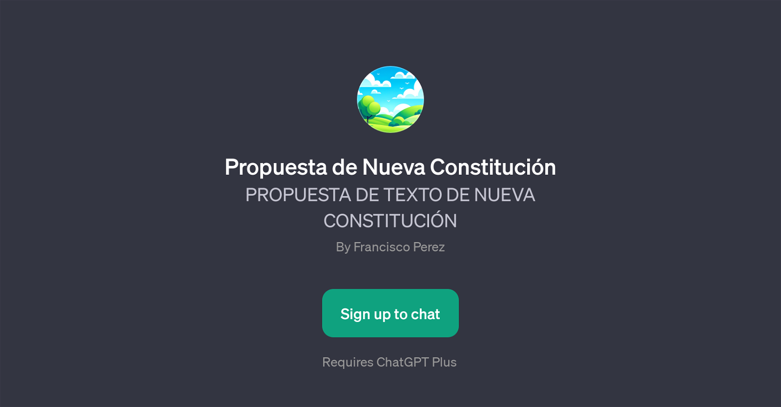 Propuesta de Nueva Constitucin website