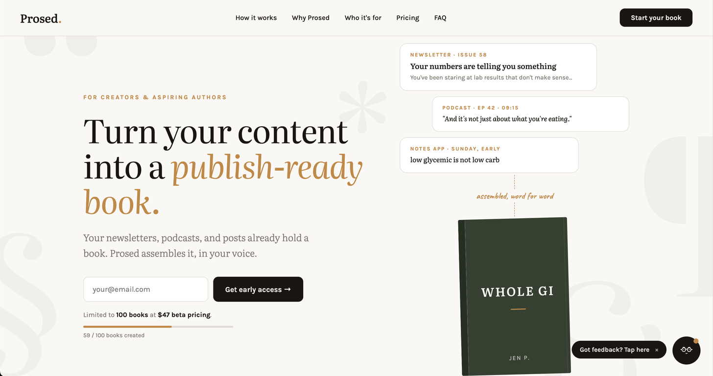 Prosed website