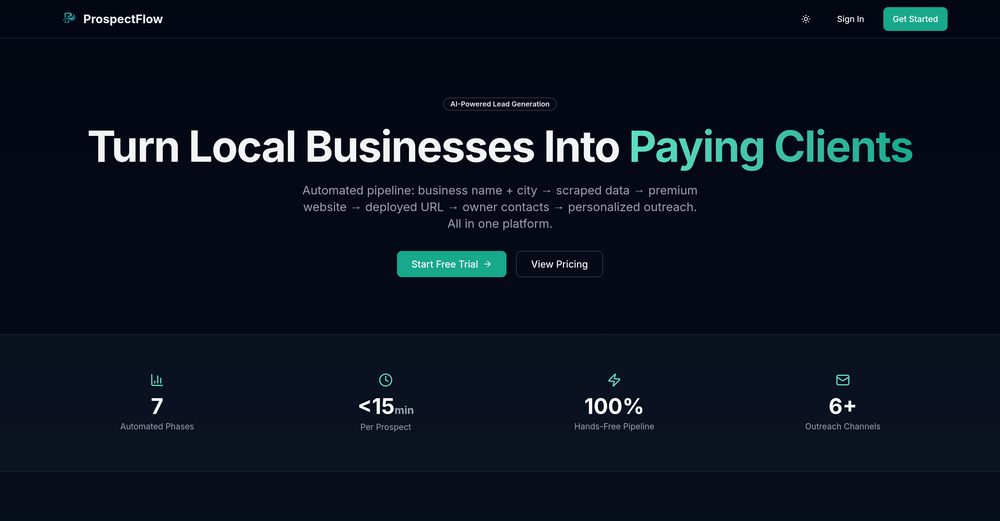 ProspectFlow website