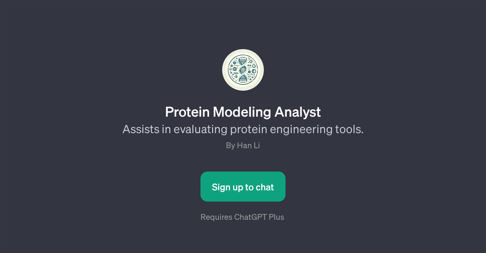 Protein Modeling Analyst website