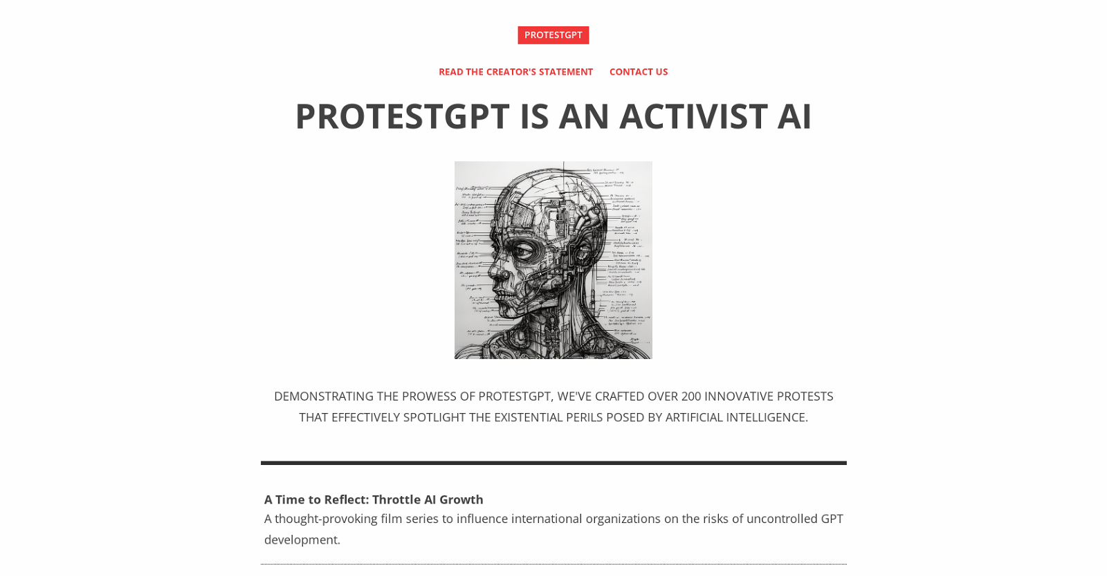 ProtestGPT website