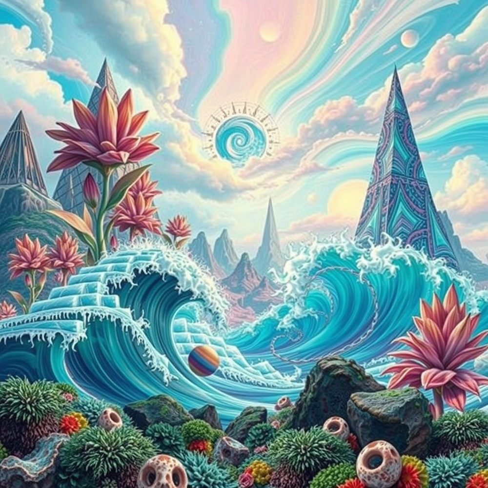 Psychedelic Abstract Image Generator website