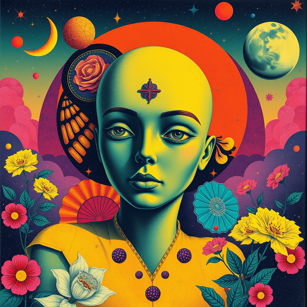 Psychedelic Retro Collage website