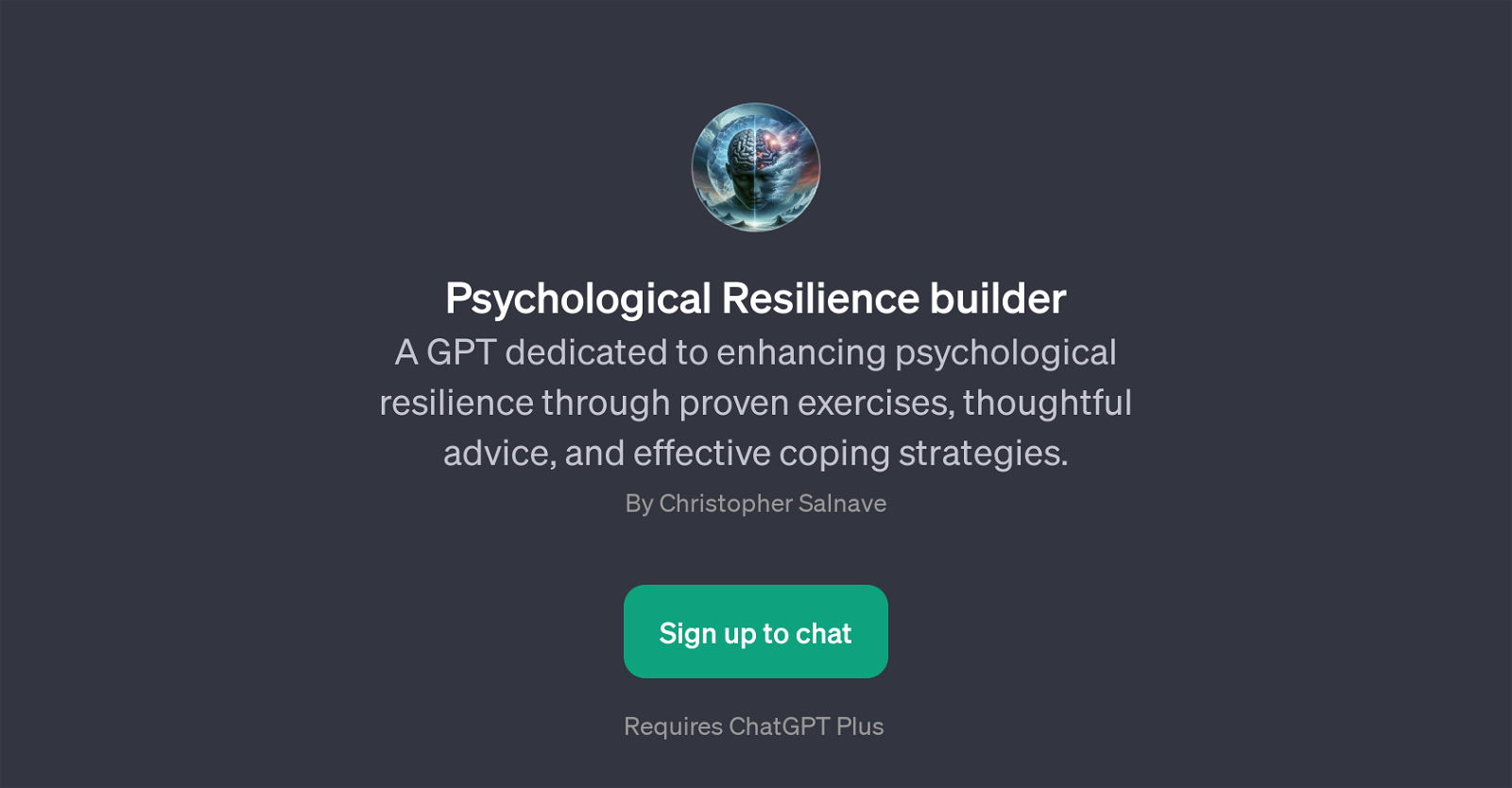 Psychological Resilience Builder website
