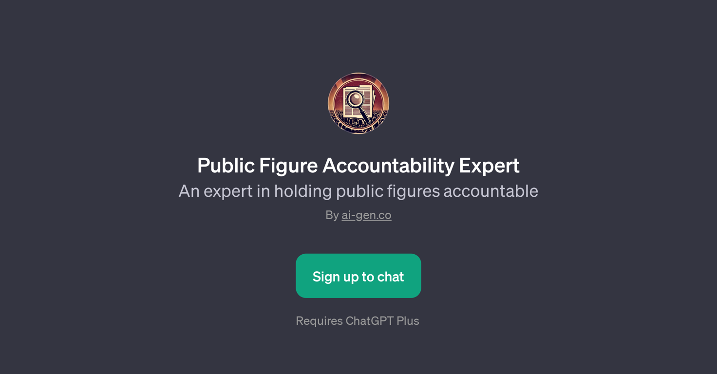 Public Figure Accountability Expert website