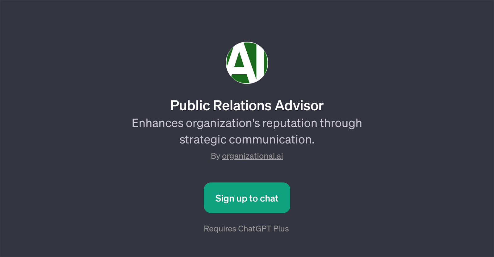 Public Relations Advisor website