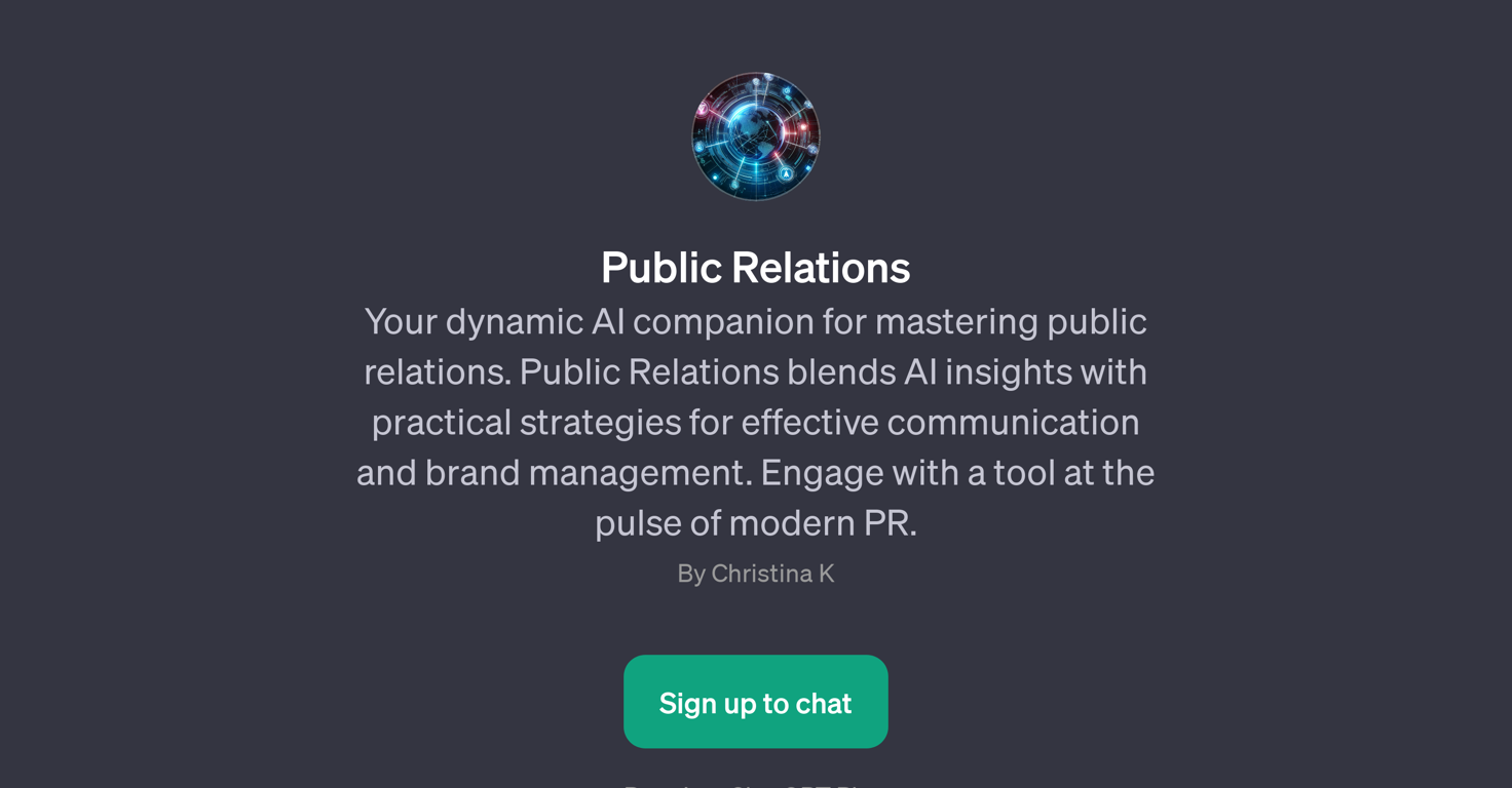 Public Relations website
