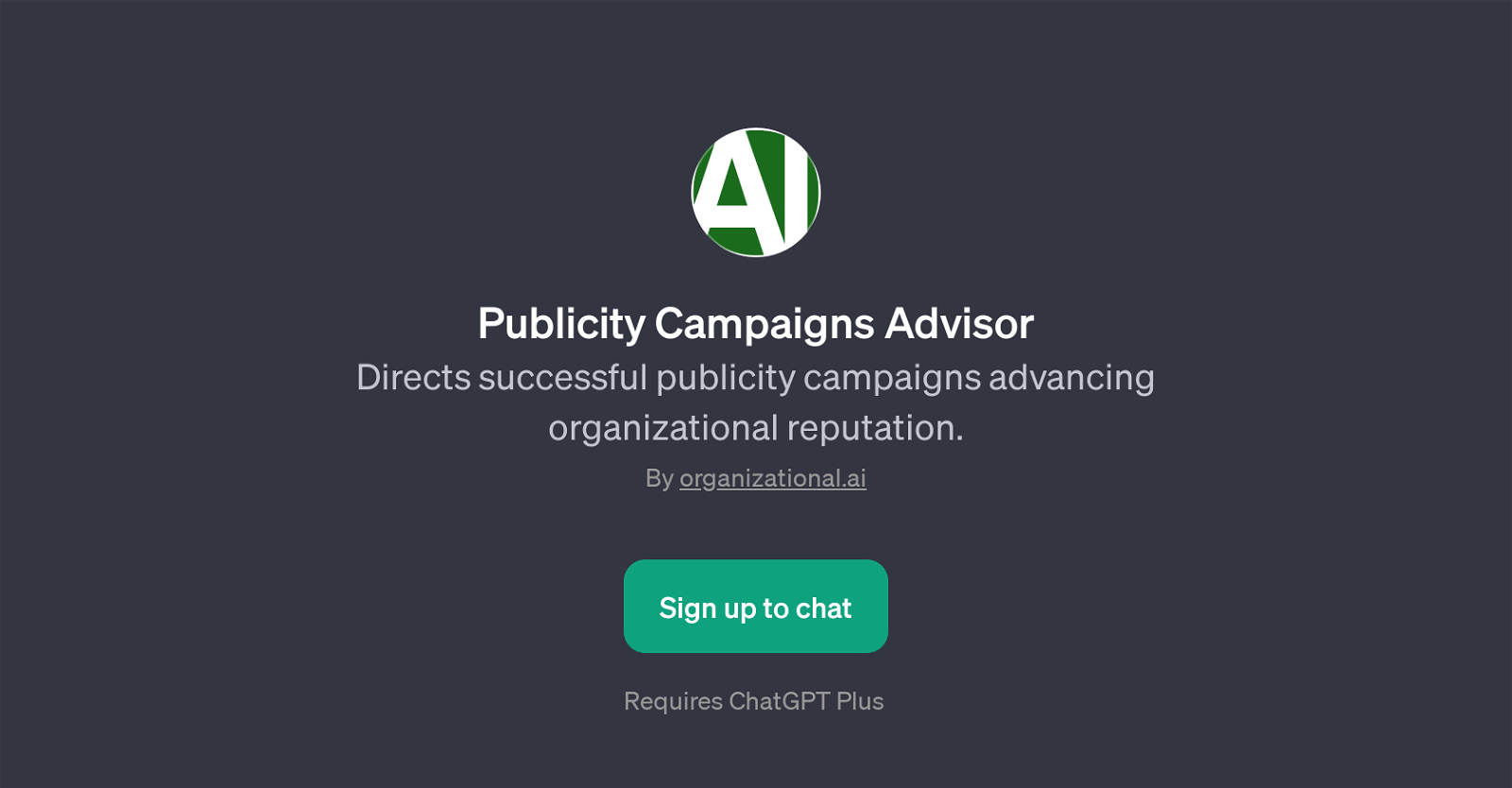 Publicity Campaigns Advisor website