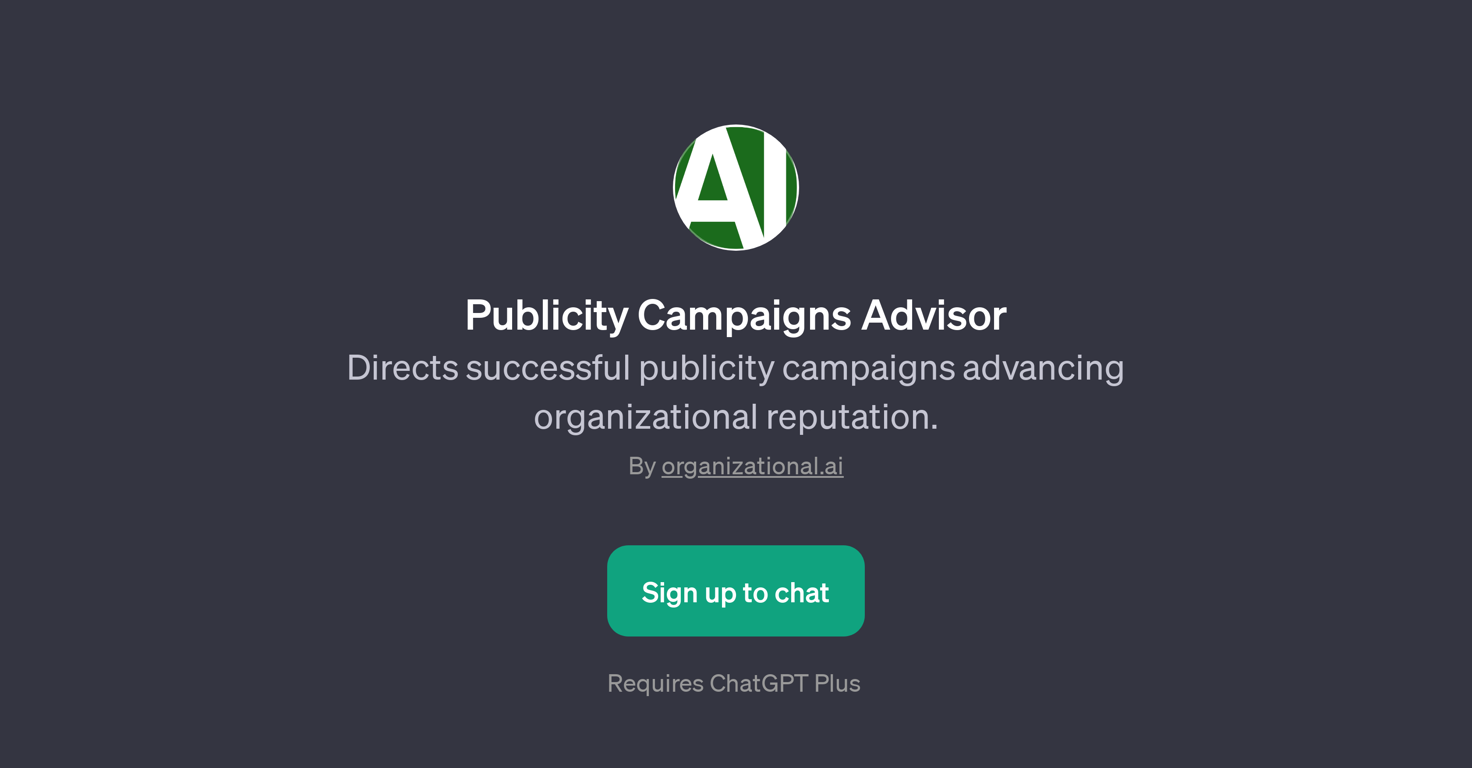 Publicity Campaigns Advisor website
