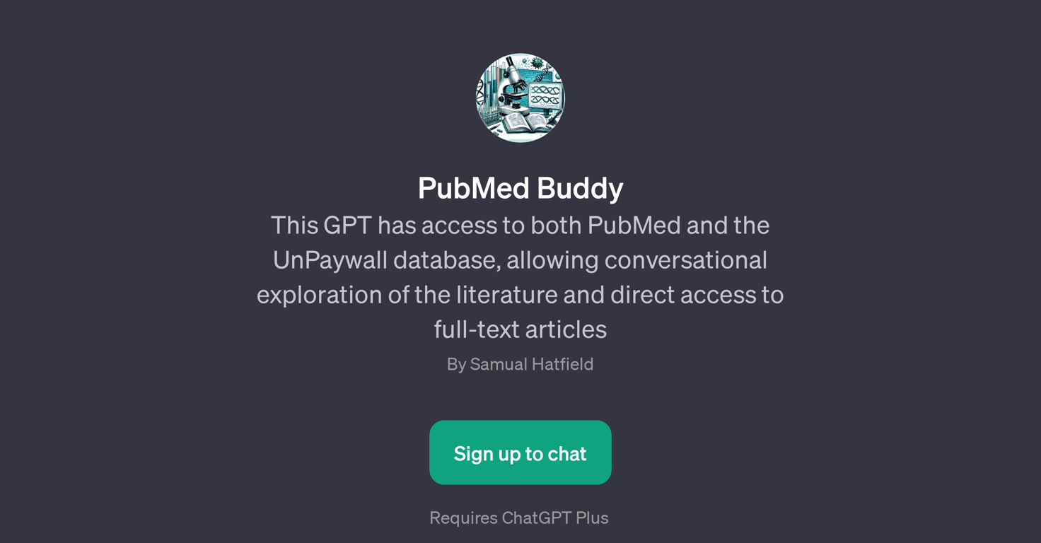 PubMed Buddy website