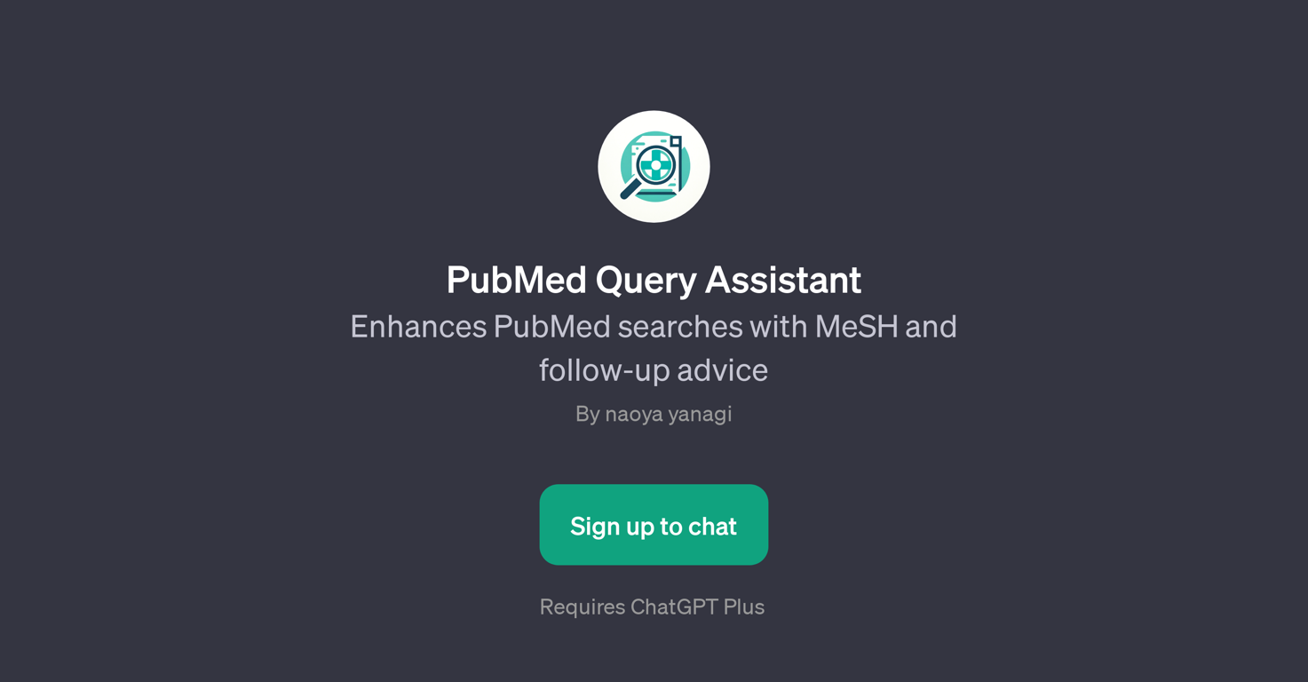 PubMed Query Assistant website