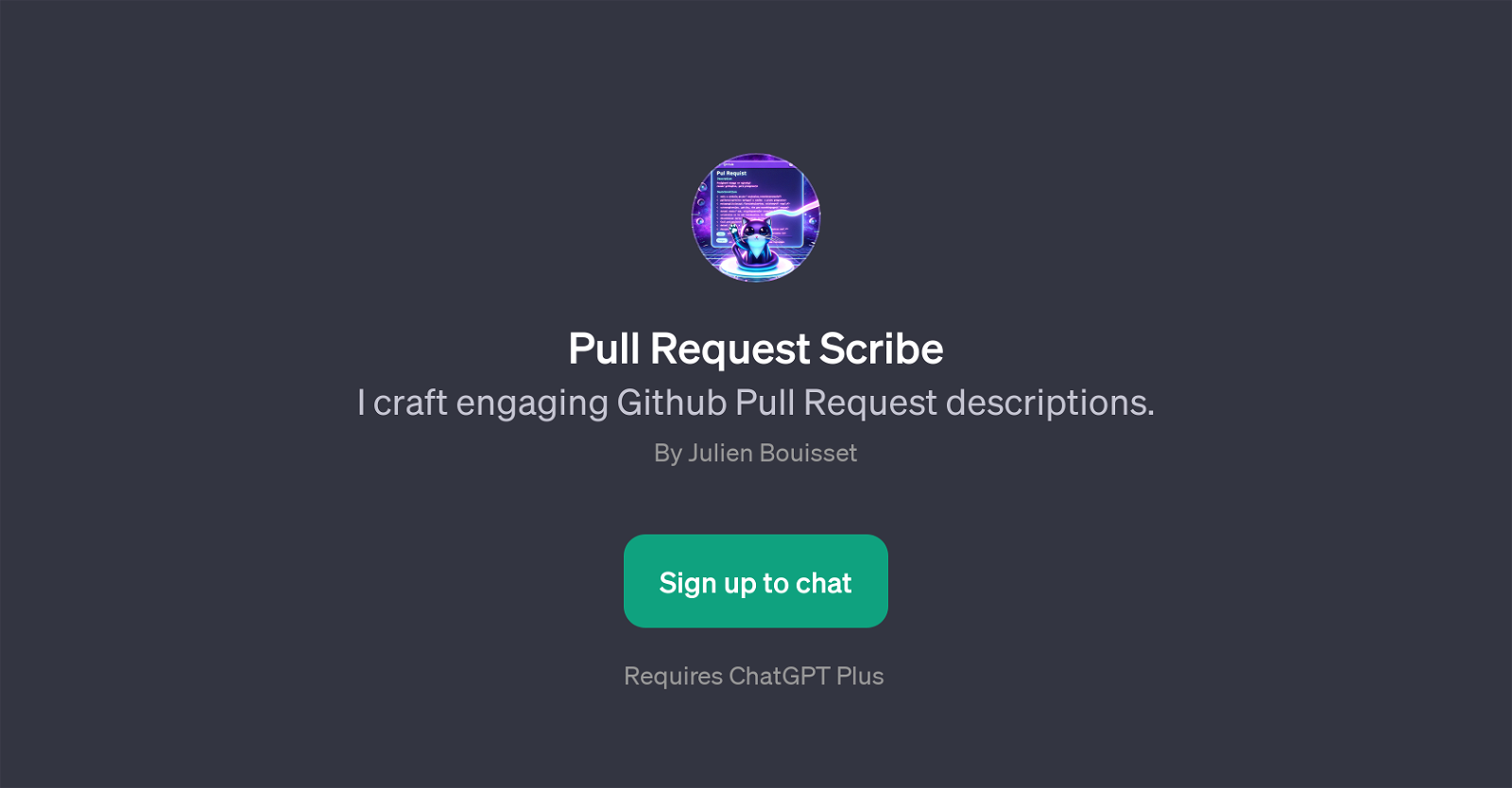 Pull Request Scribe website