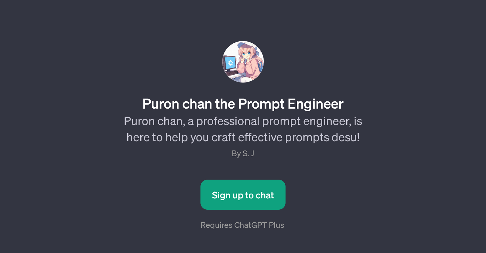 Puron chan the Prompt Engineer website
