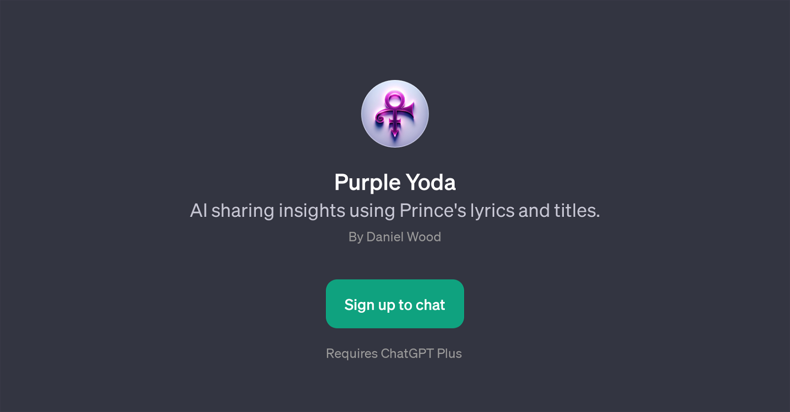 Purple Yoda website