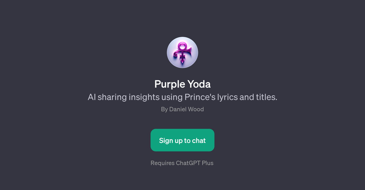 Purple Yoda website