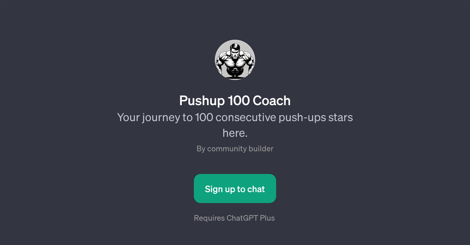 Pushup 100 Coach website