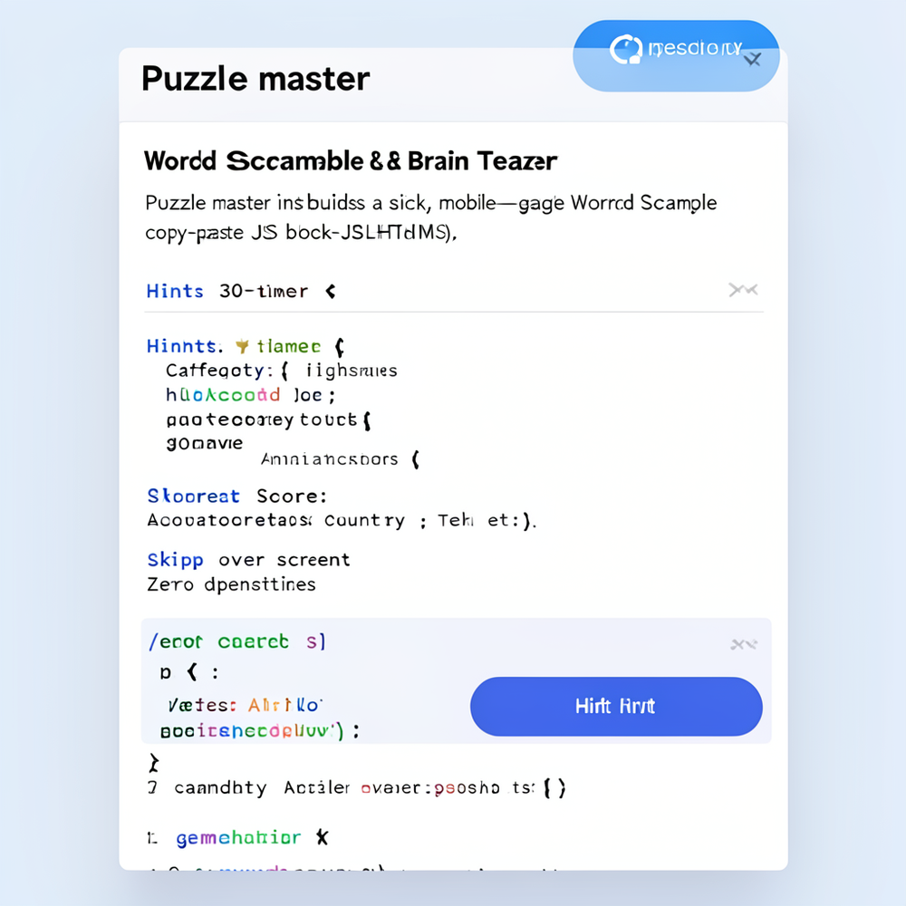 Puzzle master website