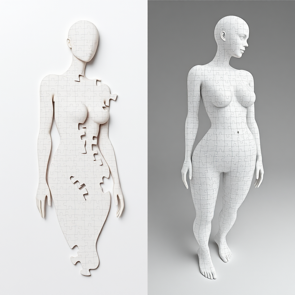 Puzzle Women Body Form website