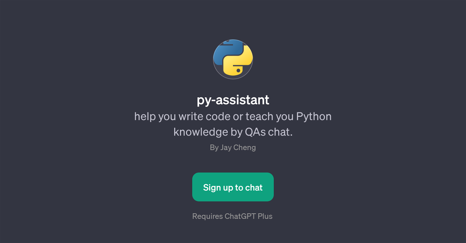 py-assistant website