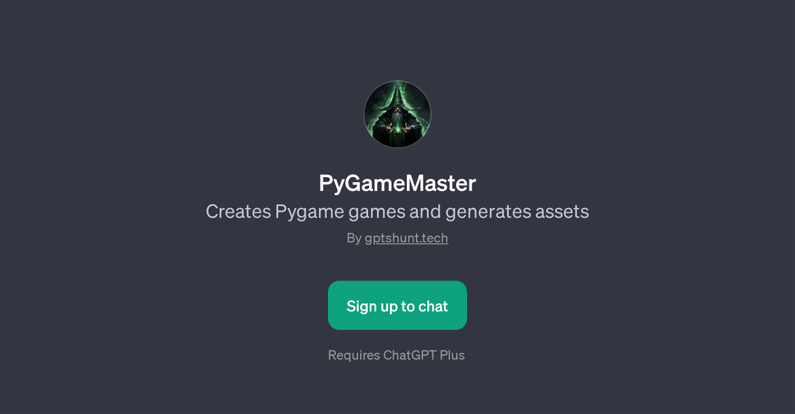 PyGameMaster website