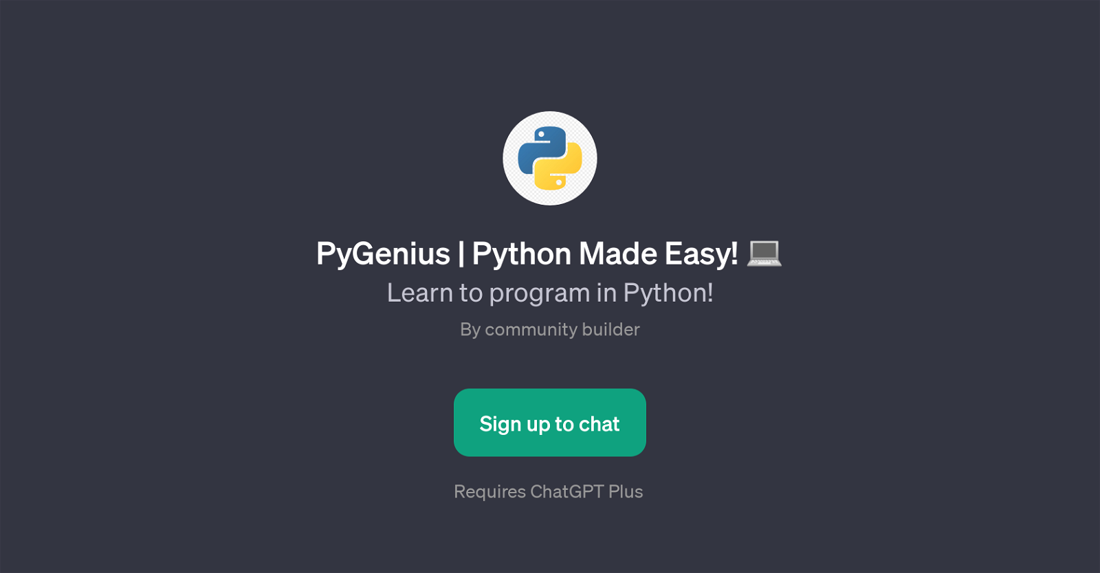 PyGenius website