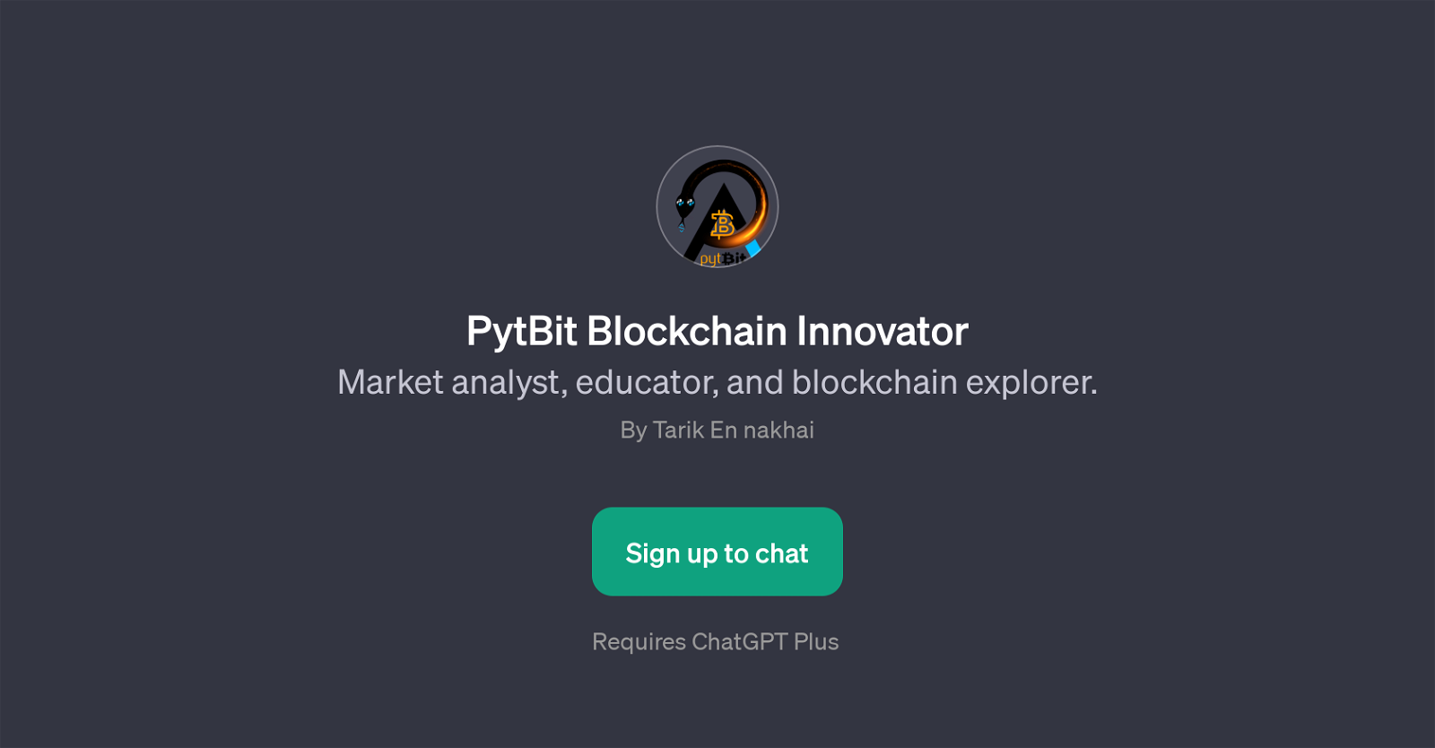 PytBit Blockchain Innovator website