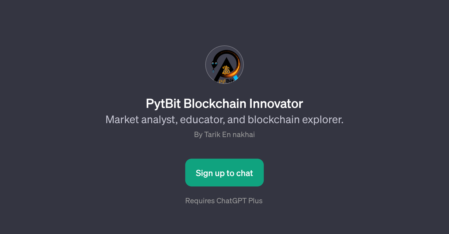 PytBit Blockchain Innovator website