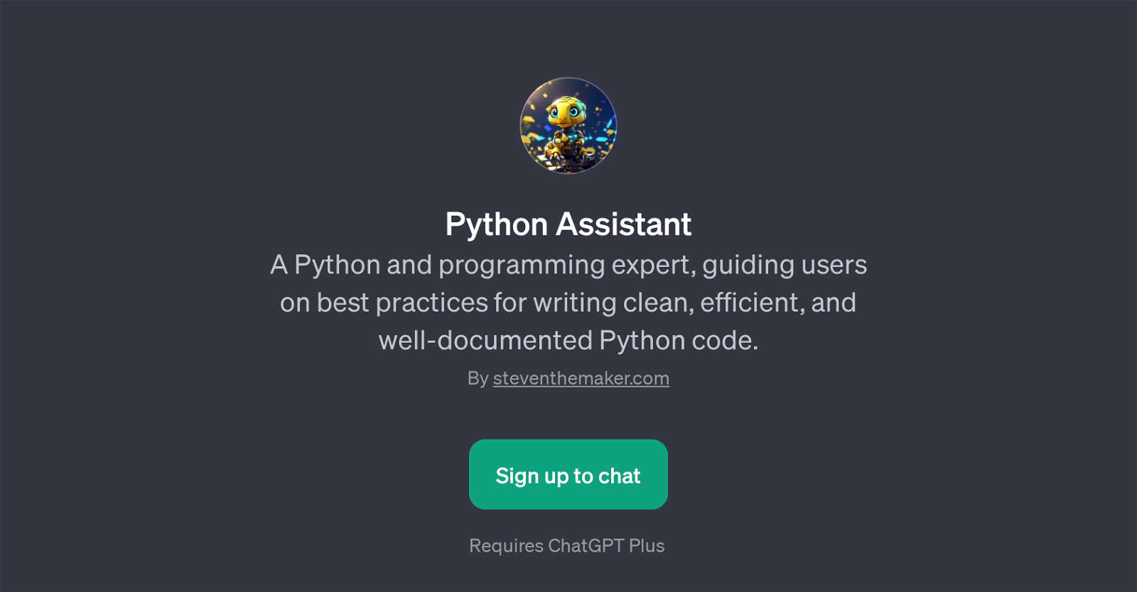Python Assistant website