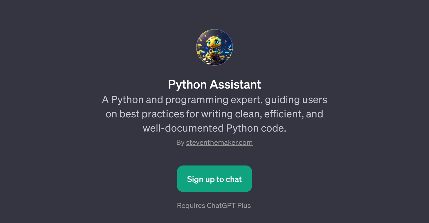 Python Assistant website