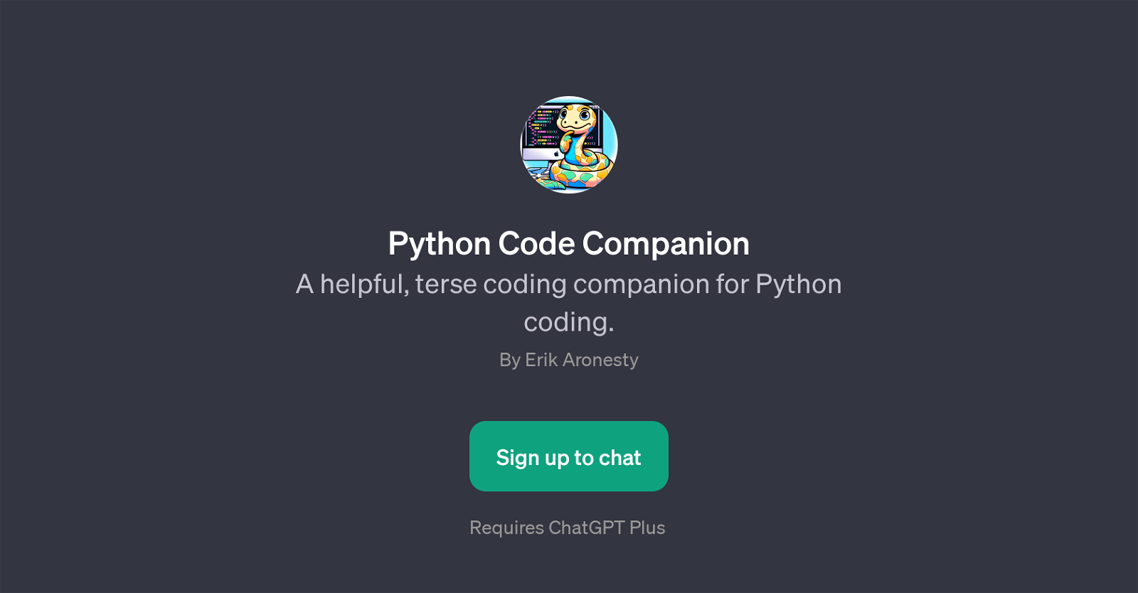 Python Code Companion website