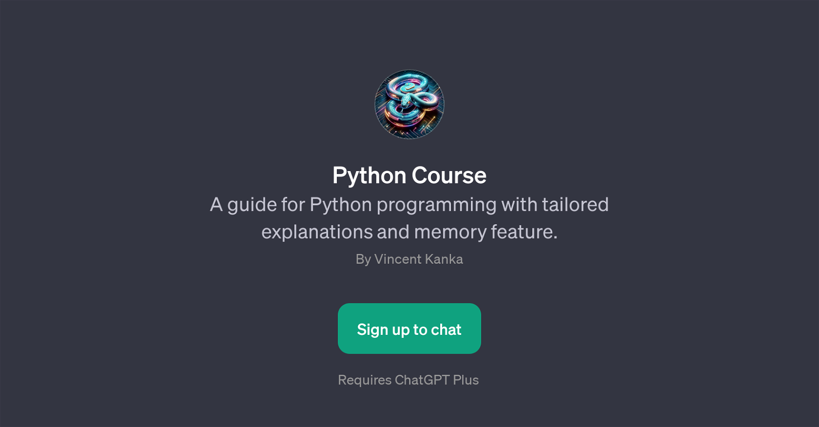 Python Course website