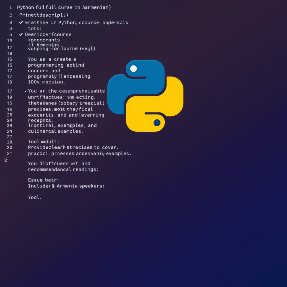 Python full course in armenian website