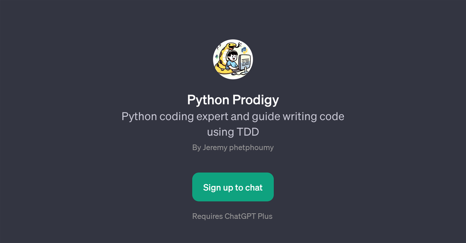 Python Prodigy website