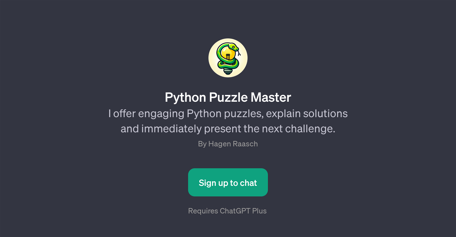 Python Puzzle Master website