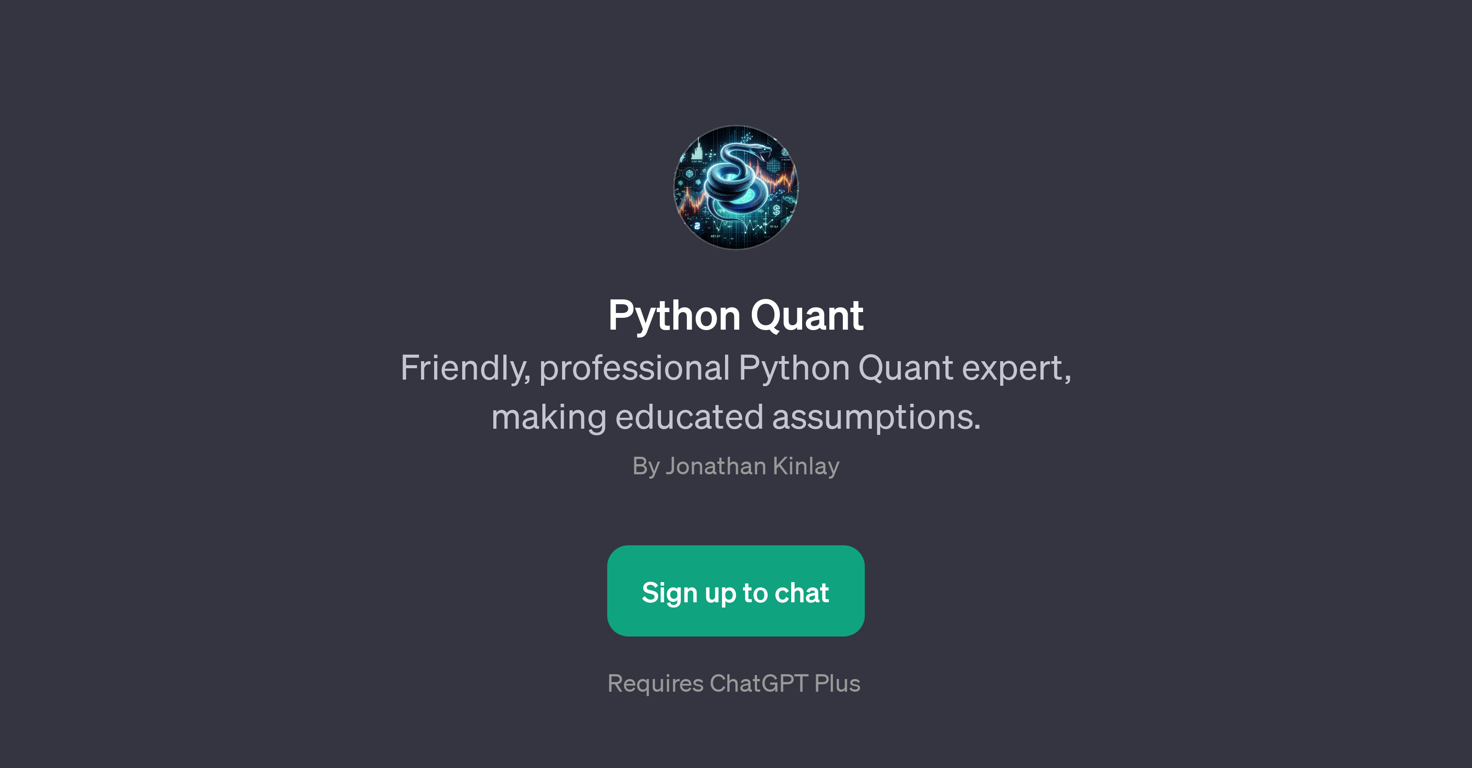 Python Quant website