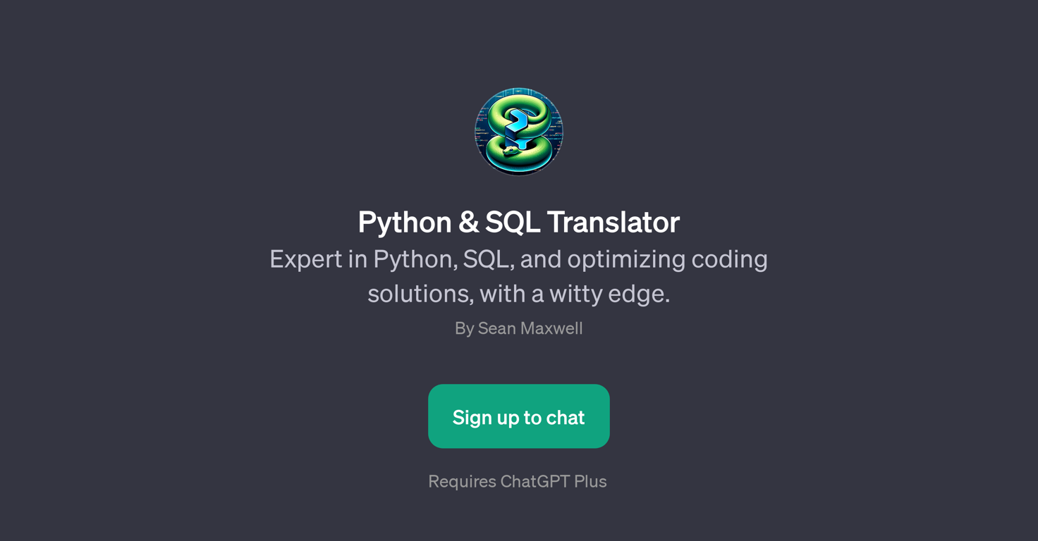Python & SQL Translator website