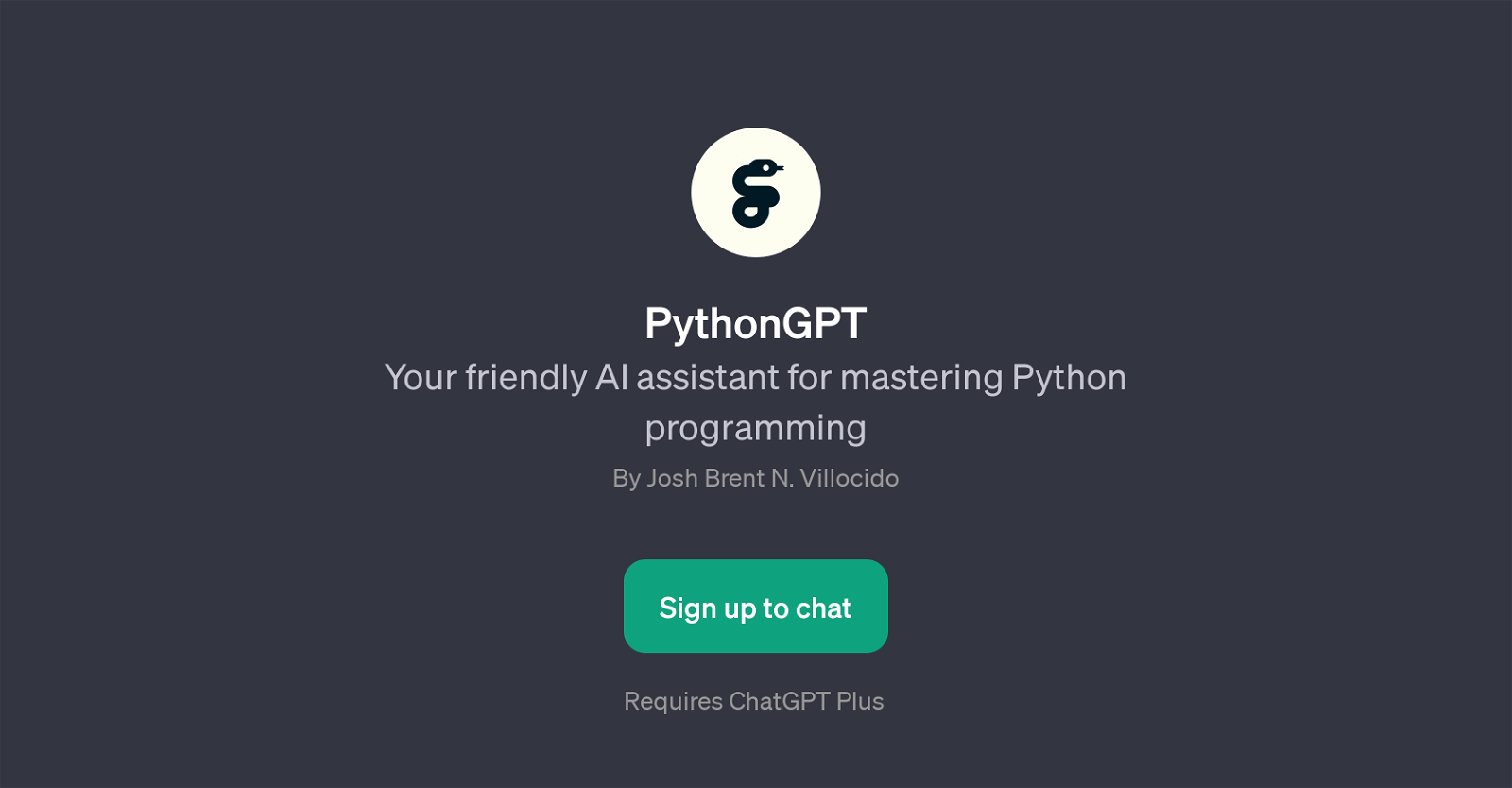 PythonGPT website