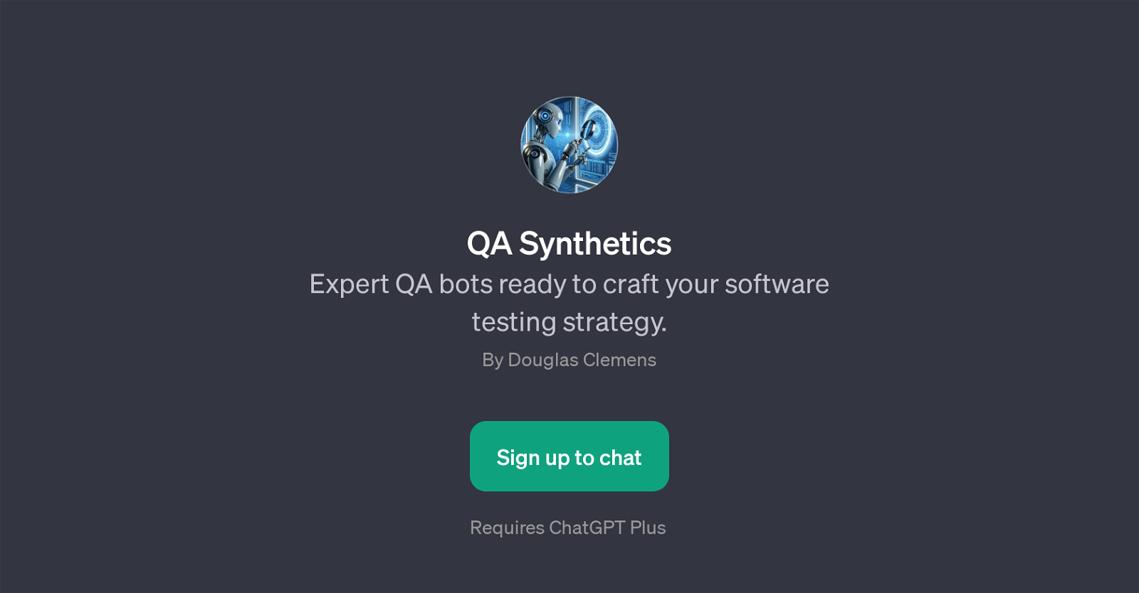 QA Synthetics website
