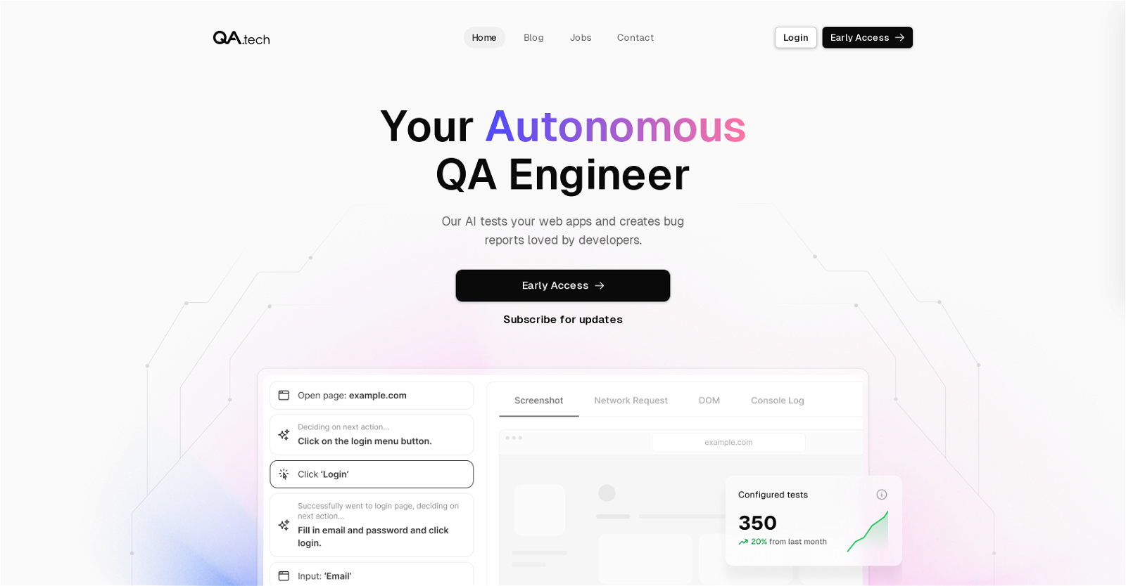 QA.tech website