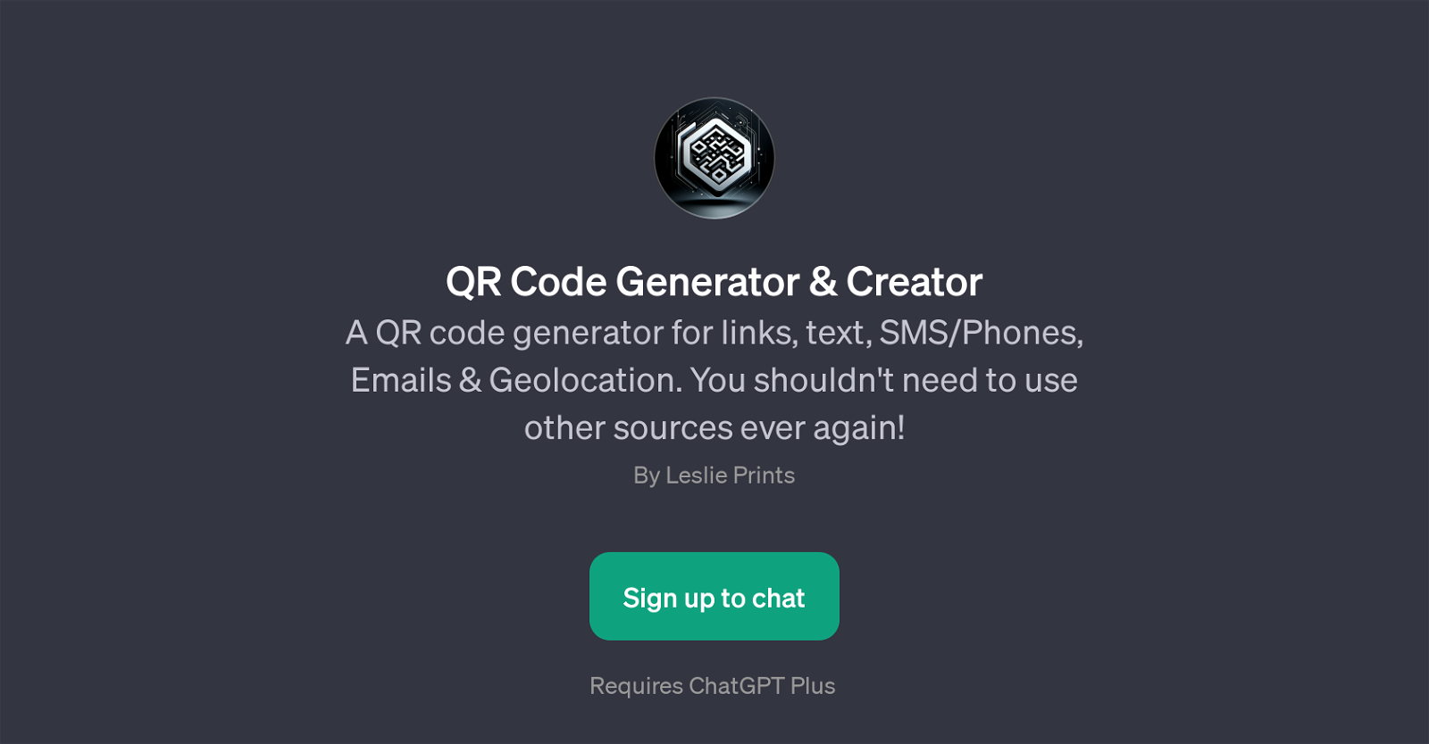 QR Code Generator & Creator website