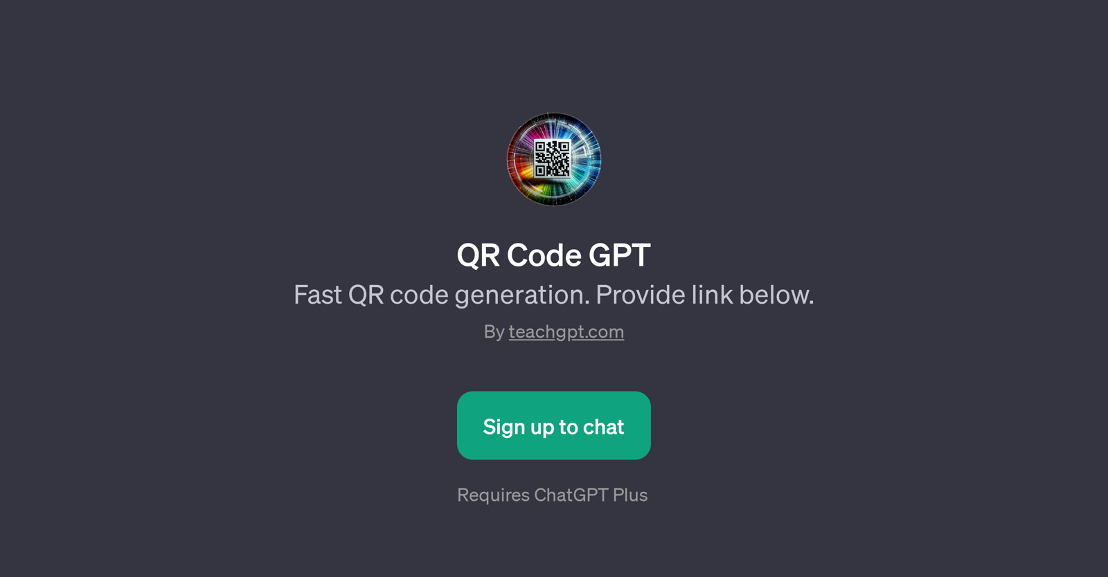 QR Code GPT website