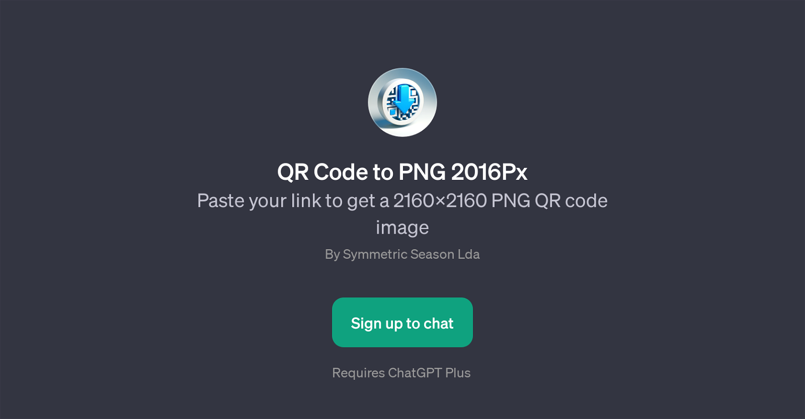 QR Code to PNG 2016Px website