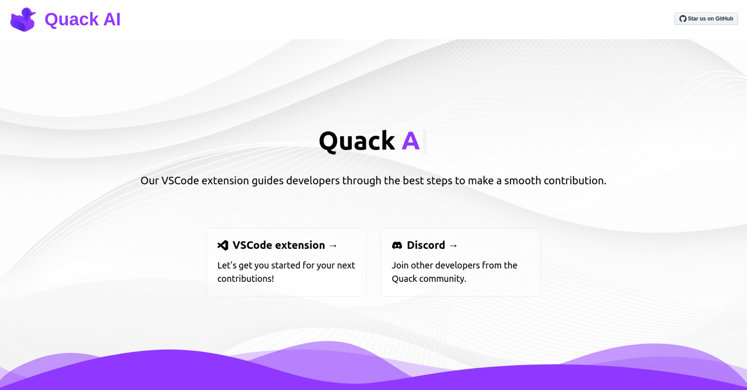 QuackAI website