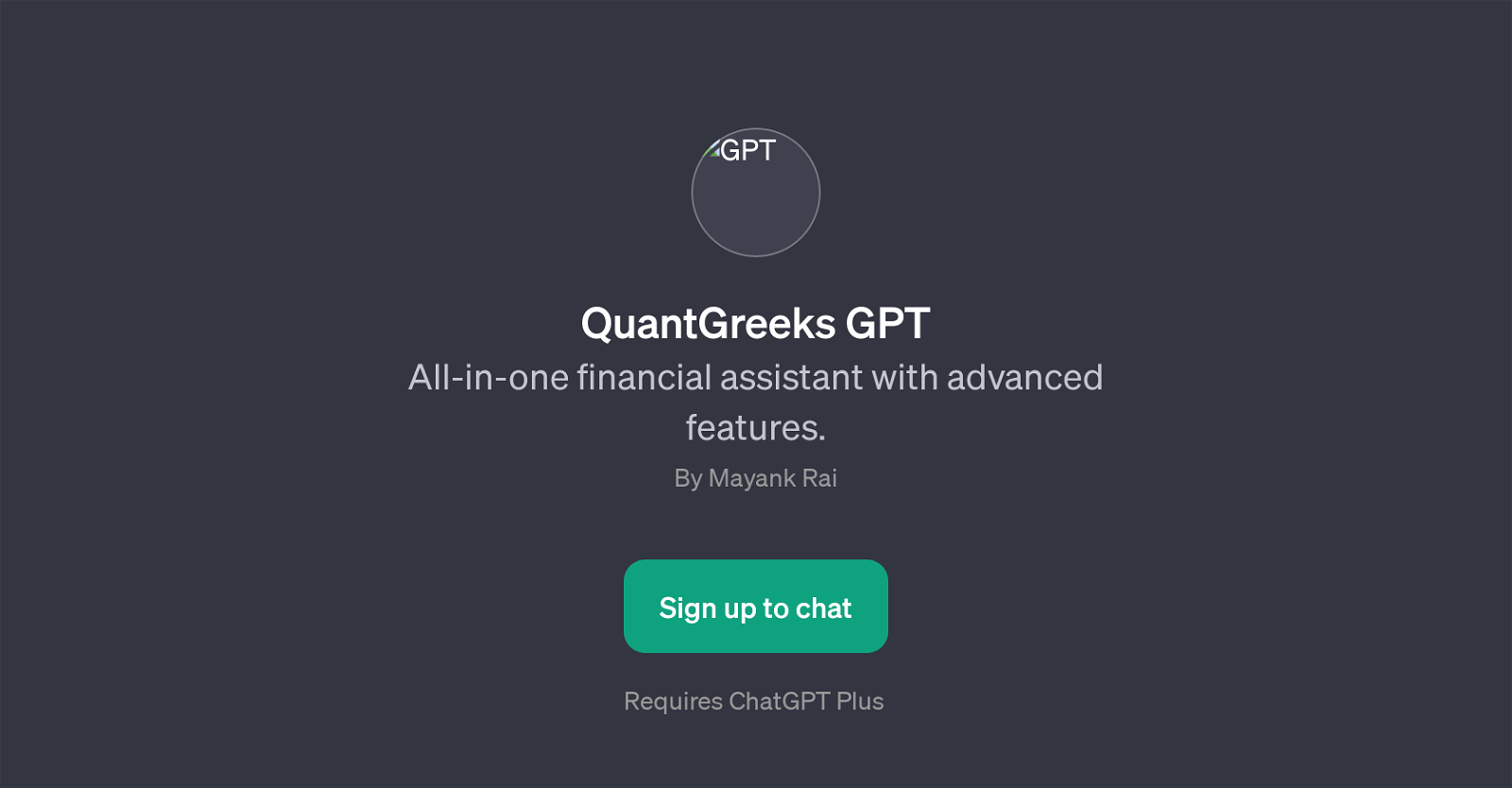 QuantGreeks GPT website
