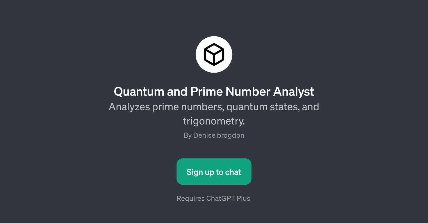 Quantum and Prime Number Analyst website
