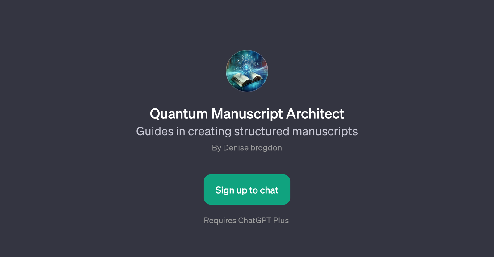 Quantum Manuscript Architect website