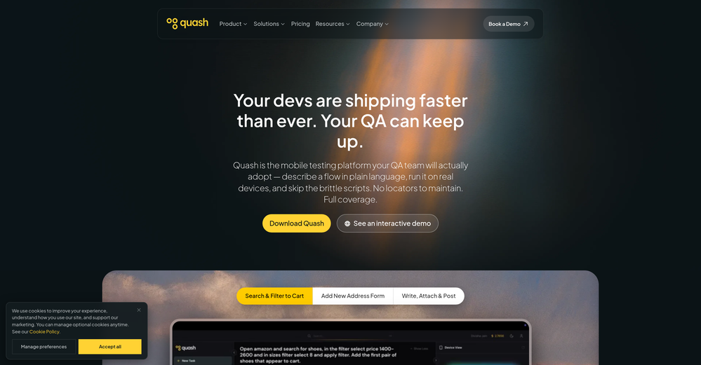 Quash website