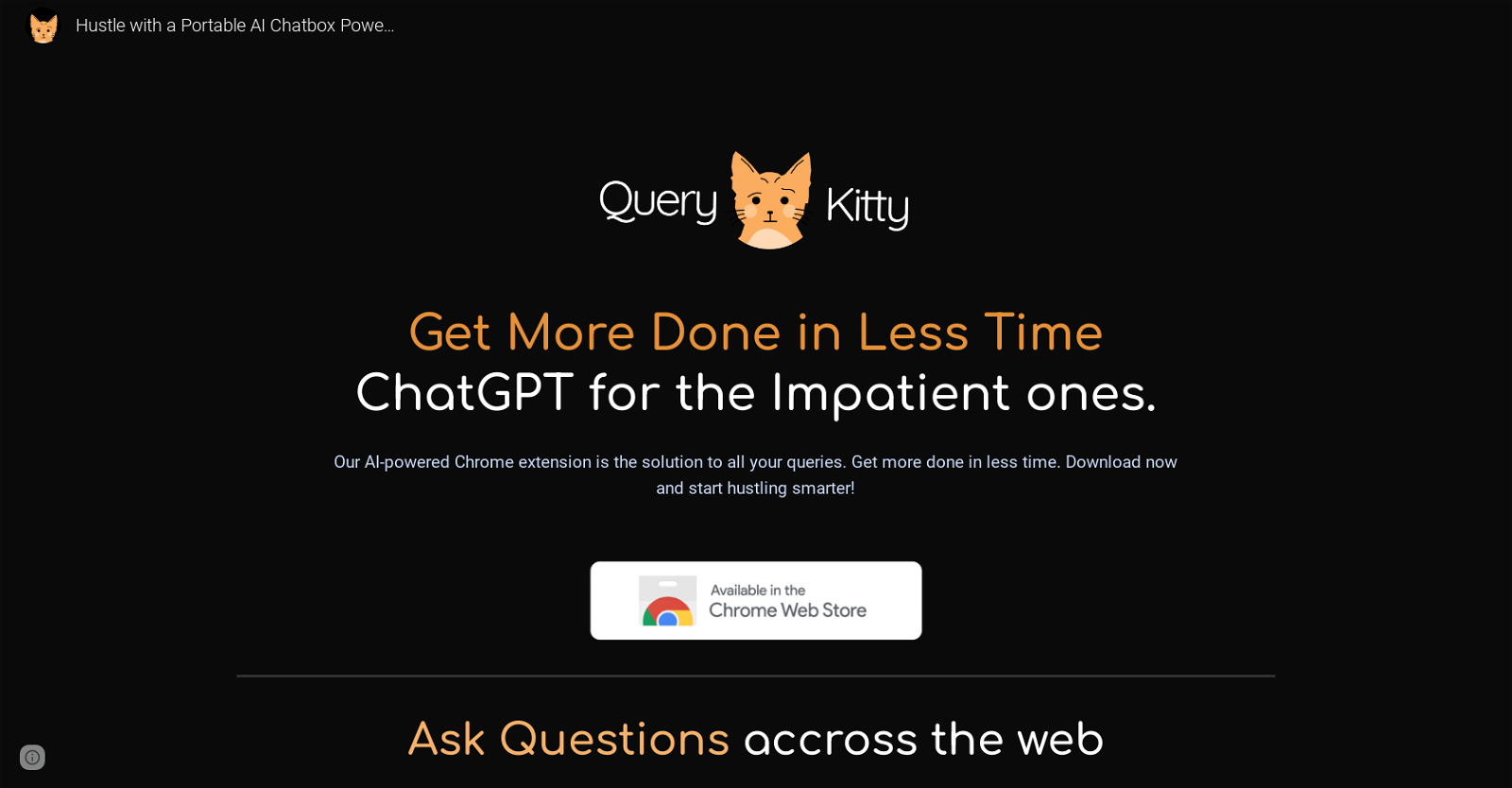 Query Kitty And 42 Other AI Tools For ChatGPT