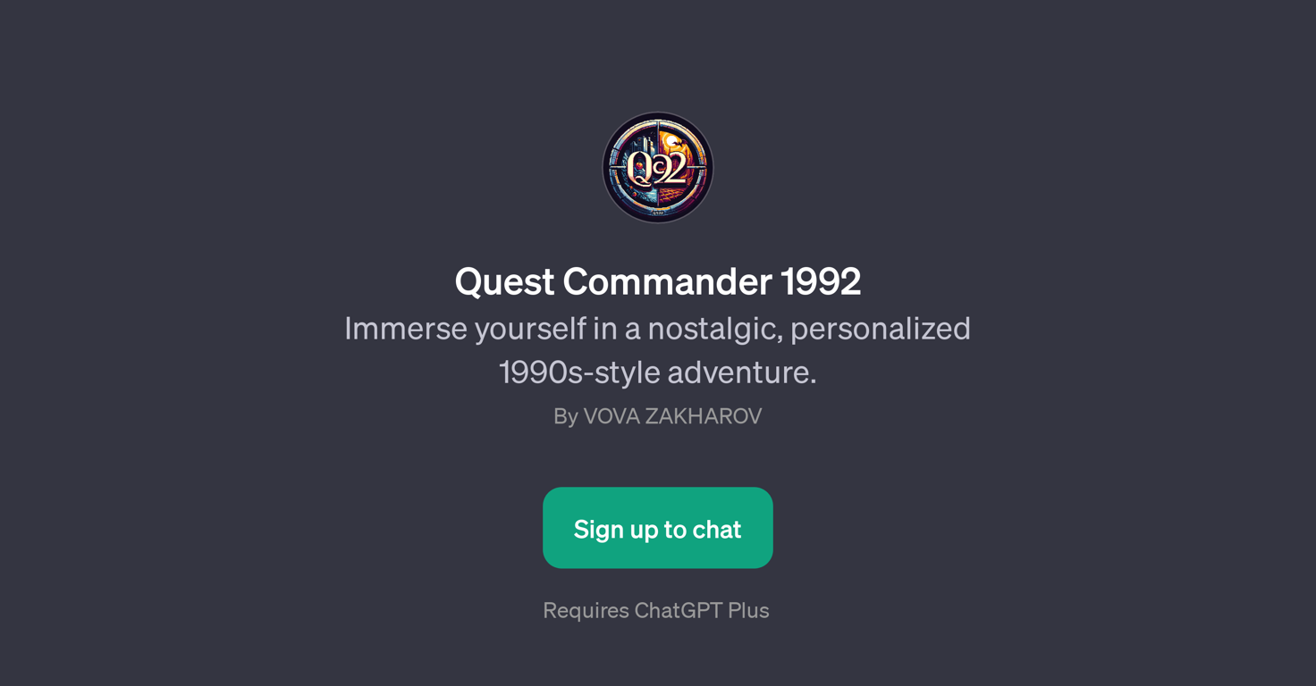 Quest Commander 1992 website
