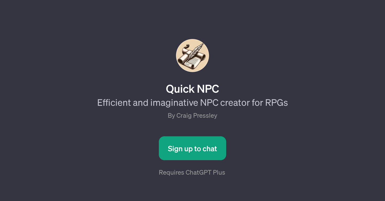 Quick NPC website